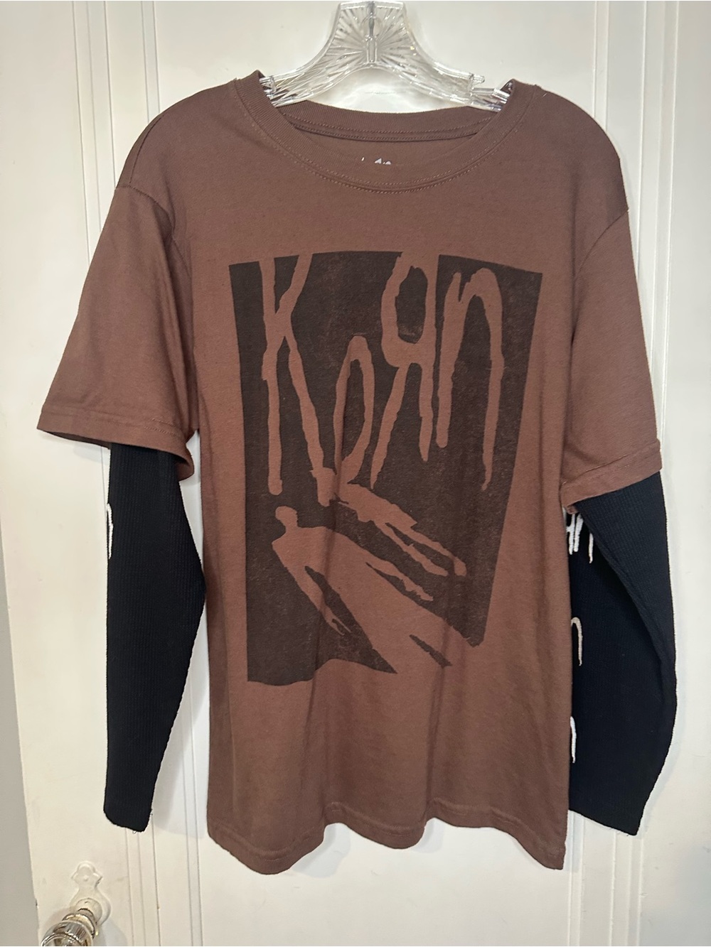 Korn Shadow Man Twofer Long-Sleeve T-Shirt small